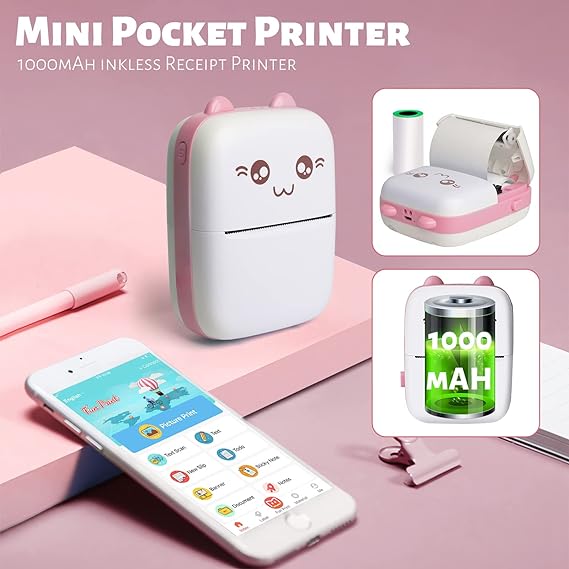 Portable Wireless Bluetooth Mini Printer