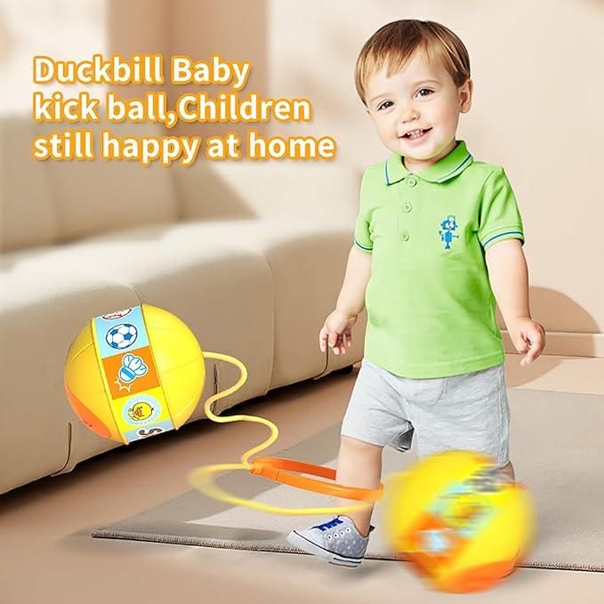 Skip Ball, Portable Foldable Colorful Flash Wheel Swing Ball