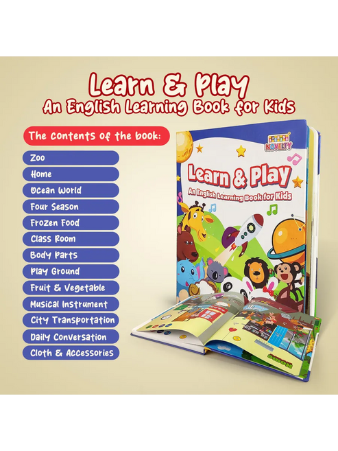 Learn & Play Interactive Sound Book for Kids
