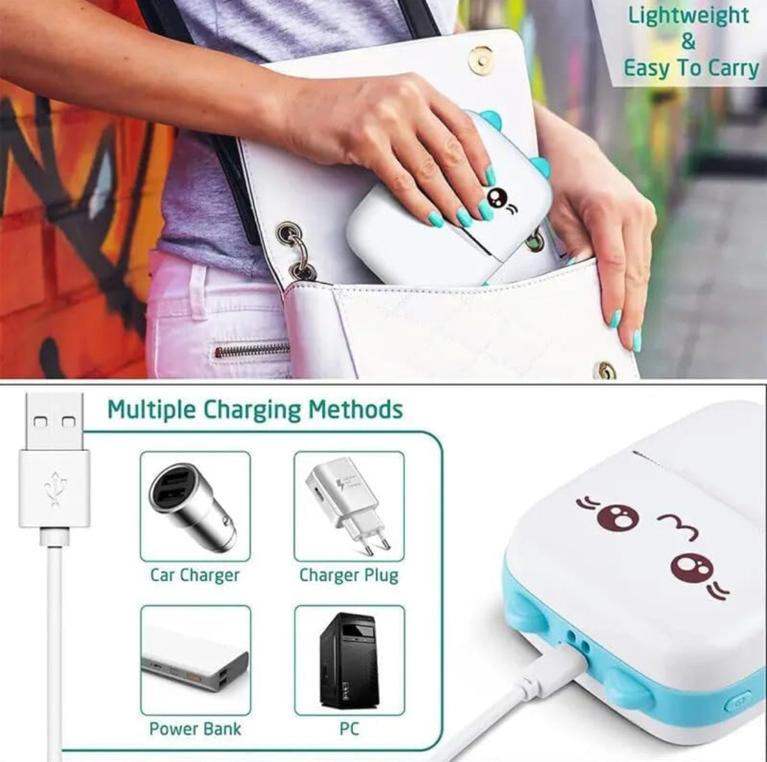 Portable Wireless Bluetooth Mini Printer