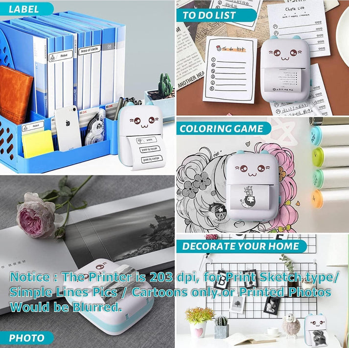 Portable Wireless Bluetooth Mini Printer